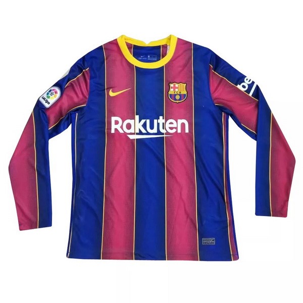 Tailandia Camiseta Barcelona Primera Equipación ML 2020-2021 Rojo Azul